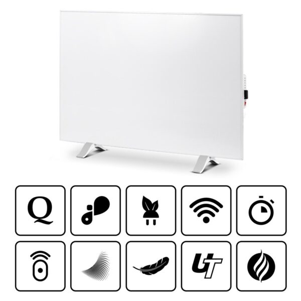Promiennik podczerwieni Cronos Synthelith Pro z WiFi i pilotem - oznaczenia